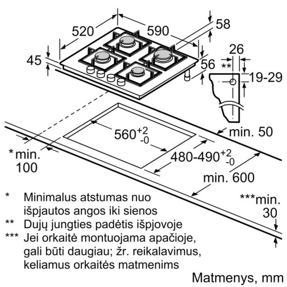 BOSCH PRP6A6H40 (Dujinė kaitlentė)