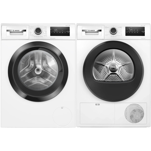 BOSCH WAN2829BSN + WTH85V0BSN (Skalbimo įrangos komplektas)