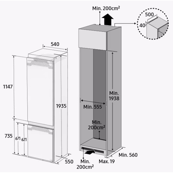 SAMSUNG BRB80F30AEF0EO (Šaldytuvas)