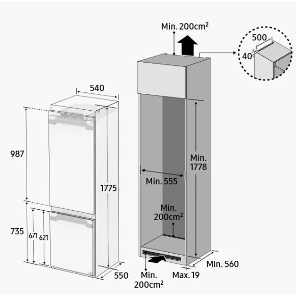SAMSUNG BRB80F26ADF0EO (Šaldytuvas)