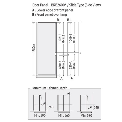 SAMSUNG BRB70F26CES0EO (Šaldytuvas)