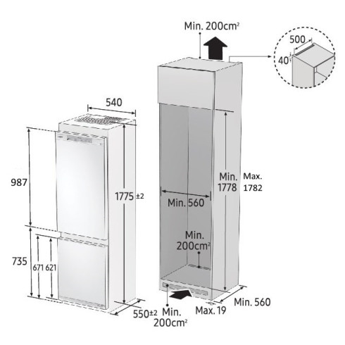 SAMSUNG BRB70F26CES0EO (Šaldytuvas)