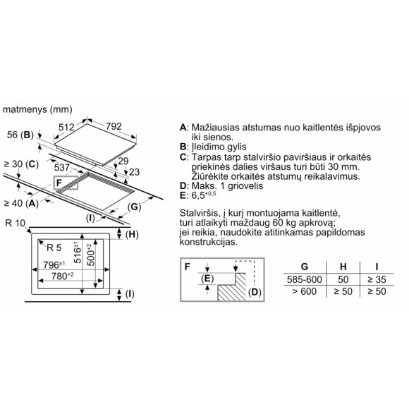 BOSCH PXE801DC1E (Indukcinė kaitlentė)