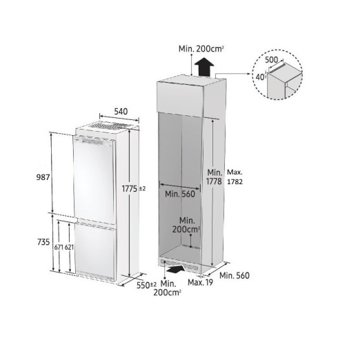 SAMSUNG BRB80F26ADS0EO (Šaldytuvas)