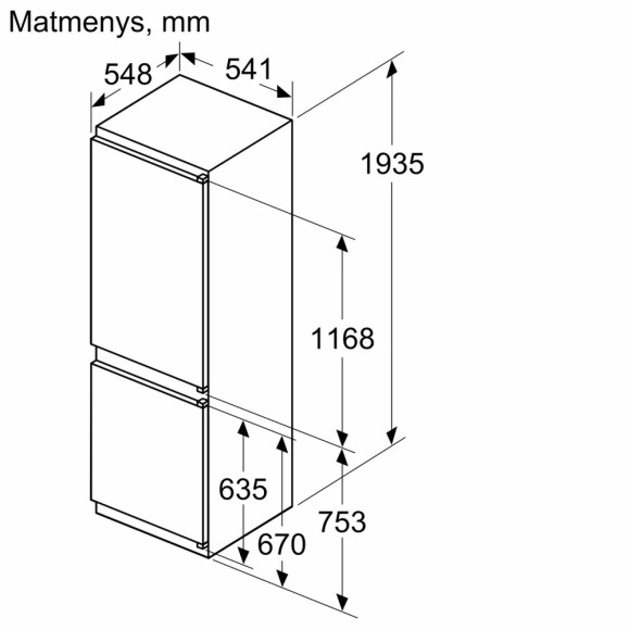BOSCH KIN96NSE0 (Šaldytuvas)
