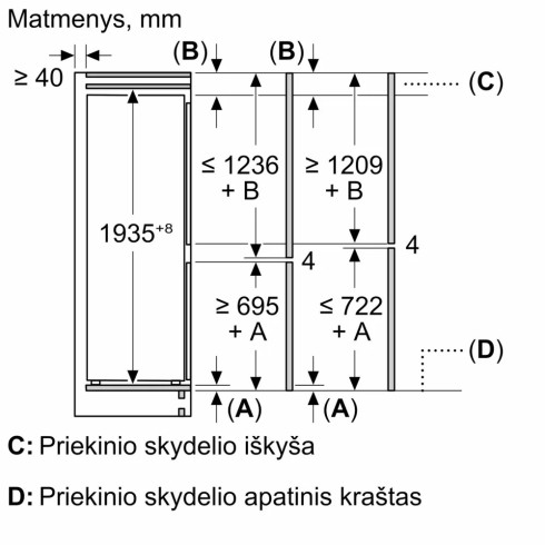 BOSCH KIN96VFD0 (Šaldytuvas)