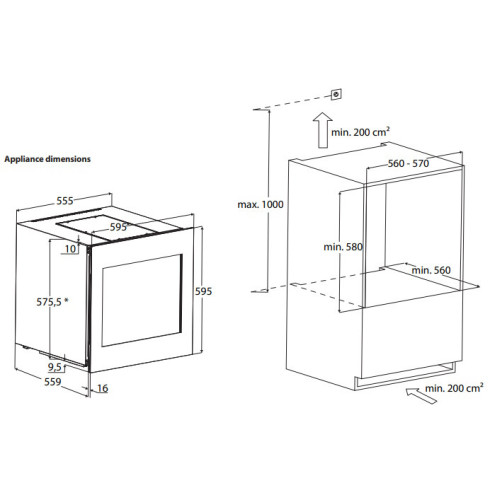 CASO WineDeluxe WD 24 (Vyno šaldytuvas)
