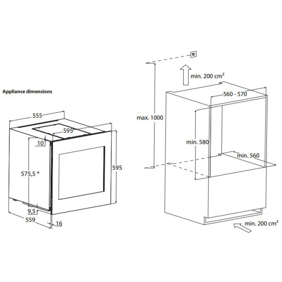 CASO WineDeluxe WD 24 (Vyno šaldytuvas)