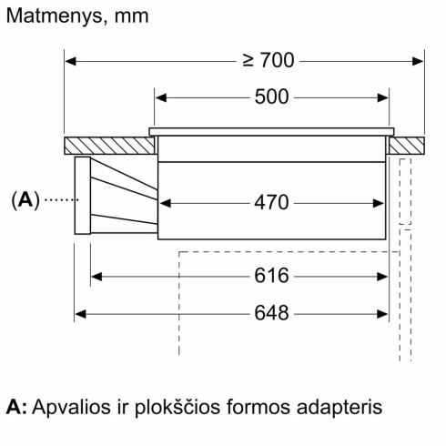 NEFF V58NHQ4L0 (Kaitlentė su integruotu...