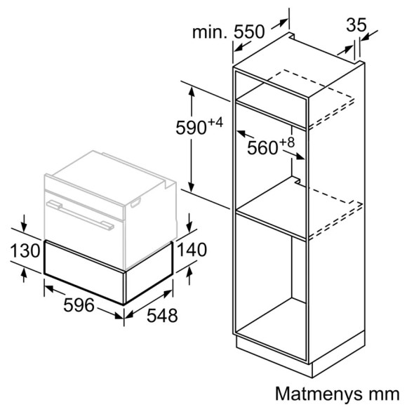 NEFF N24HA11N1 (Šildomas stalčius)