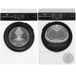 BEKO BM3WFSU38213WPBB + BM3T37239WBB (Skalbimo įrangos...
