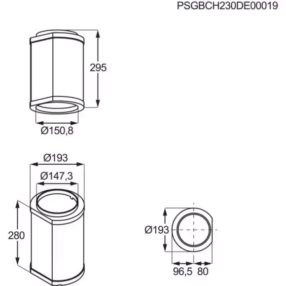 Electrolux M8CKSL28 (Garso slopinimo priedas)