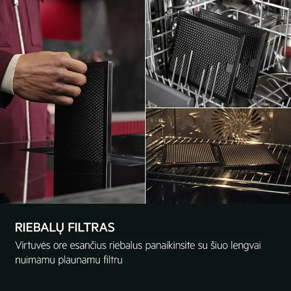 AEG TH84CB03CB (Kaitlentė su integruotu gartraukiu)