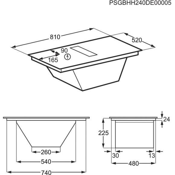 Electrolux ECC8344 (Kaitlentė su integruotu gartraukiu)