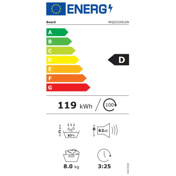 BOSCH WQG2320LSN (Džiovyklė)