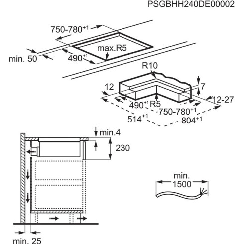 AEG TH84CC23CZ (Kaitlentė su integruotu...