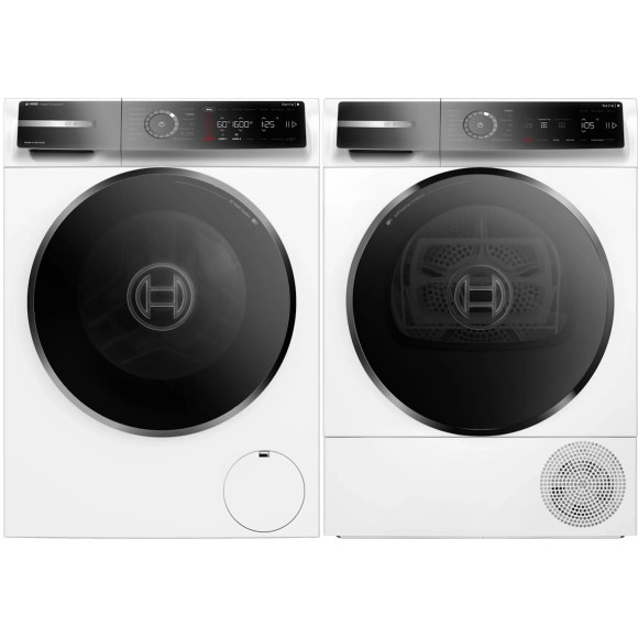 BOSCH WGB256A1SN + WQB246DASN (Skalbimo įrangos komplektas)