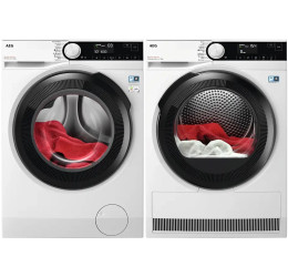 AEG LFR73864BE + TR8384E (Skalbimo įrangos komplektas)
