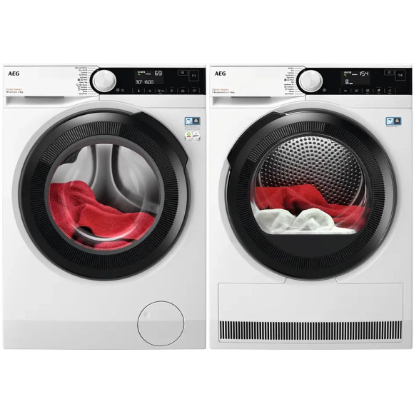 AEG LFR73864BE + TR8384E (Skalbimo įrangos komplektas)