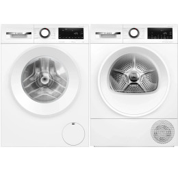 BOSCH WGG246ZLSN + WQG245DLSN (Skalbimo įrangos komplektas)