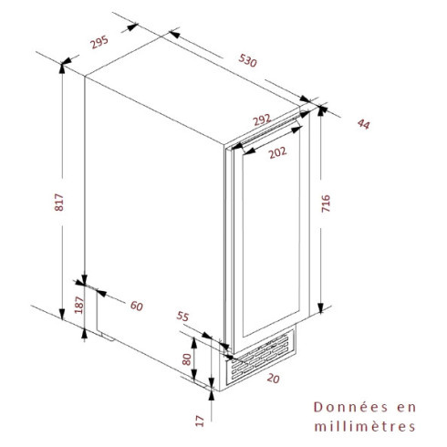 Avintage AVU23TB1 (Vyno šaldytuvas)