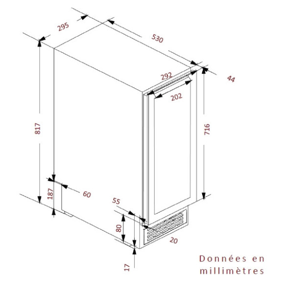 Avintage AVU27D82 (Vyno šaldytuvas)