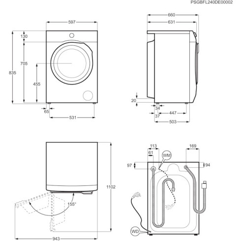 Electrolux EW7F5612SQE (Skalbimo mašina)