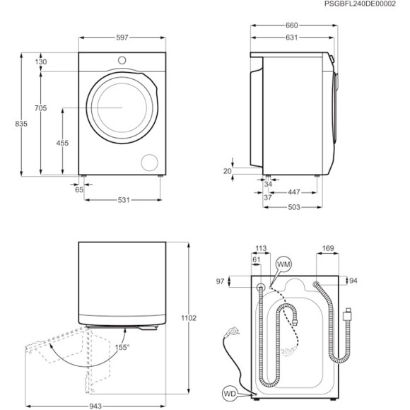 Electrolux EW7F5612SQE (Skalbimo mašina)