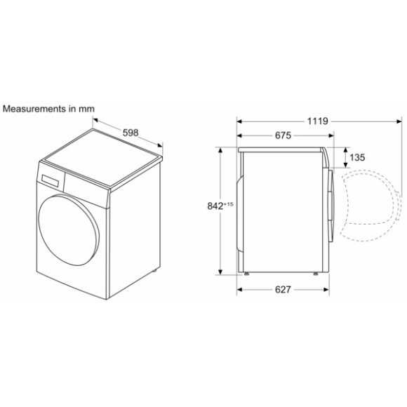 BOSCH WRB247D0SN (Džiovyklė)