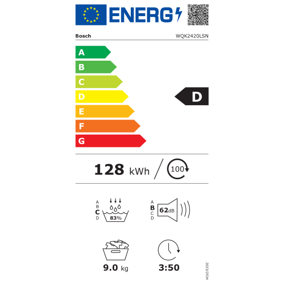 BOSCH WQK2420LSN (Džiovyklė)