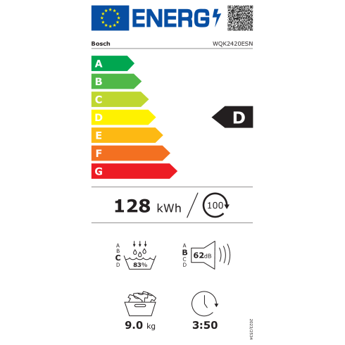 BOSCH WQK2420ESN (Džiovyklė)