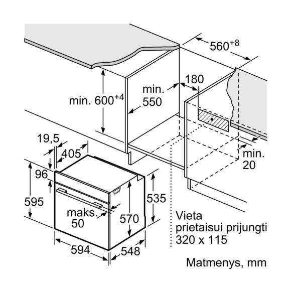 BOSCH HBG517CS4 (Orkaitė)