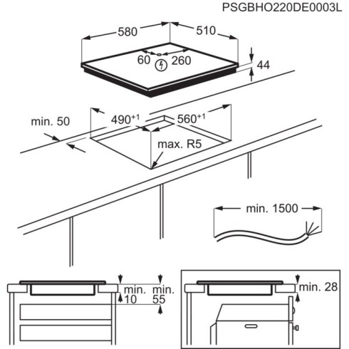 AEG TO64IC0FIT (Indukcinė kaitlentė)