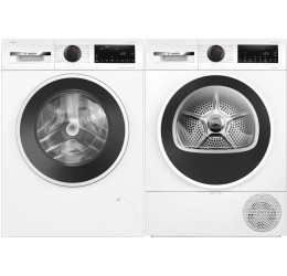 BOSCH WGG244FWSN + WQG2420WSN (Skalbimo įrangos komplektas)