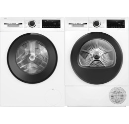 BOSCH WGG254FPSN + WQG2420PSN (Skalbimo įrangos komplektas)