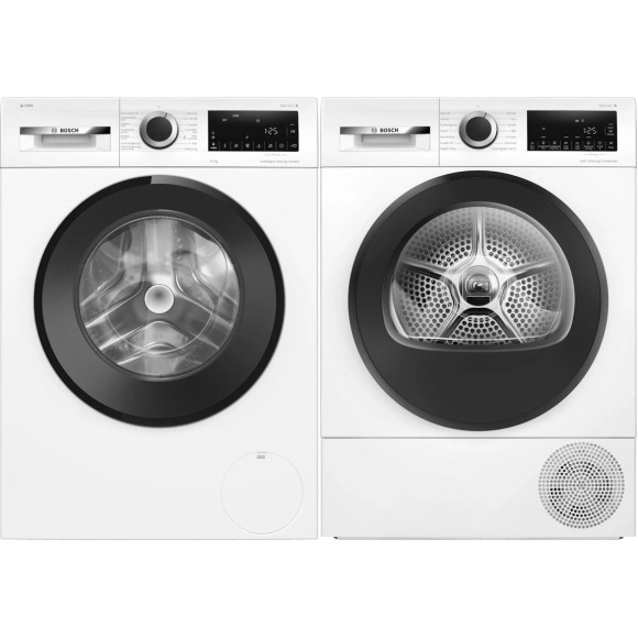 BOSCH WGG254FPSN + WQG2420PSN (Skalbimo įrangos komplektas)