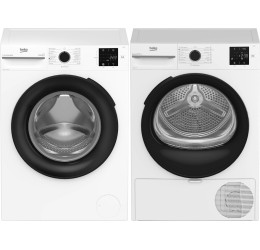 BEKO BM1WFSU38223WB + BM3T38230W (Skalbimo įrangos...