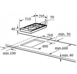 Allenzi BO30 BLACK (Dujinė kaitlentė) 2
