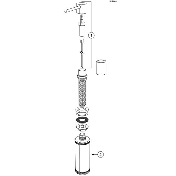 BLANCO LATO PVD Steel, 525809 (Dozatorius)