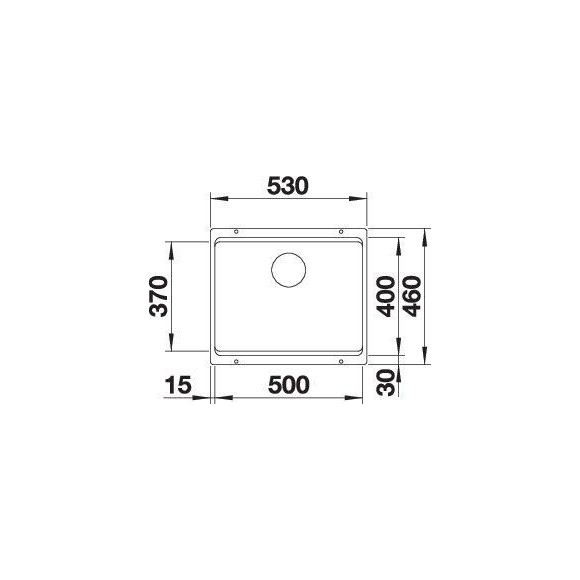 BLANCO ETAGON 500-U SILG PDUR M.ZUB InFino O.AF (Plautuvė)