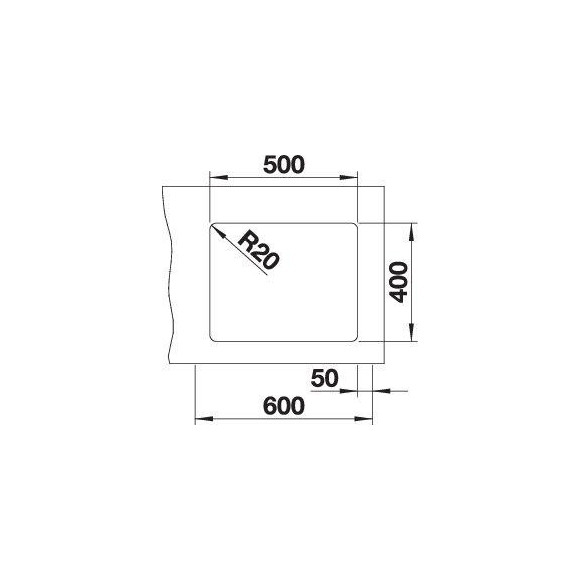 BLANCO ETAGON 500-U SILG PDUR M.ZUB InFino O.AF (Plautuvė)