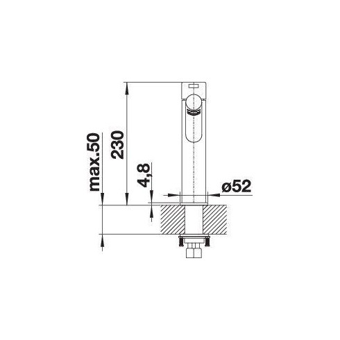 BLANCO AMBIS Brushed Stainless steel HD, 523118...