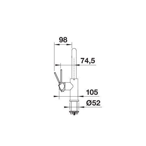 BLANCO LANORA-S Brushed Stainless steel HD,...