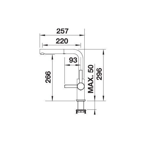 BLANCO LANORA-S Brushed Stainless steel HD,...