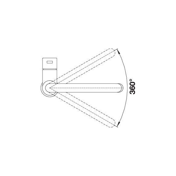 BLANCO CANDOR Brushed Stainless steel HD, 523120 (Maišytuvas)