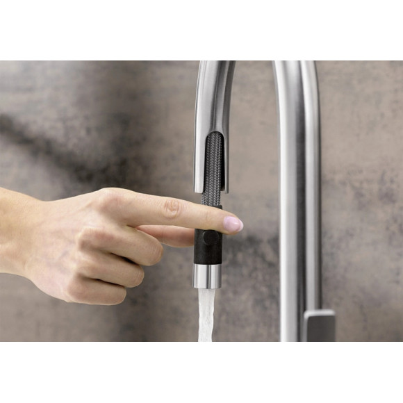 BLANCO CANDOR-S Brushed Stainless steel HD, 523121 (Maišytuvas)