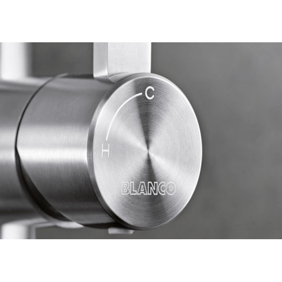 BLANCO CANDOR-S Brushed Stainless steel HD, 523121 (Maišytuvas)