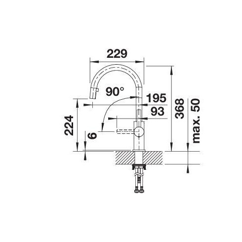 BLANCO CANDOR-S Brushed Stainless steel HD,...