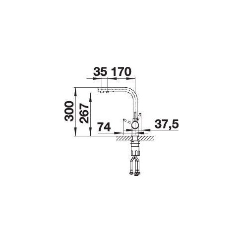BLANCO FONTAS II Filter PVD steel, 523129...