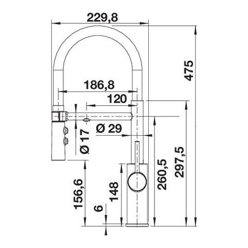 BLANCO CATRIS-S Flexo Filter Black matt, 526707...